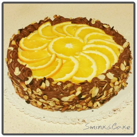 Narancsos trüffel torta